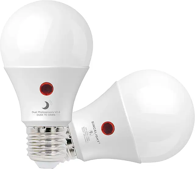 Dusk to Dawn LED Bulb E27 - 9W Auto Sensor Outdoor Light
