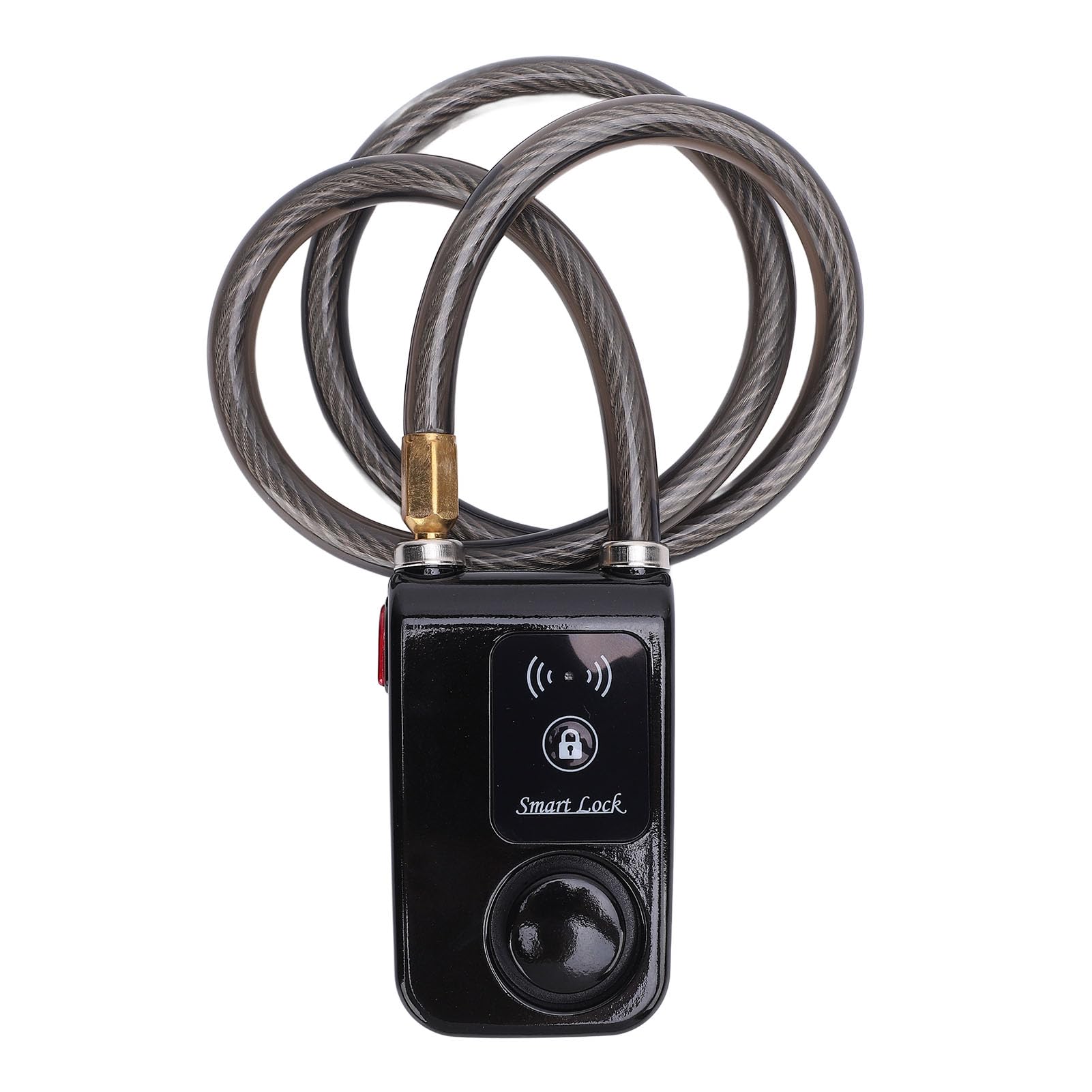 Generic Lucchetto per Moto Bluetooth Intelligente Senza Chiave con Allarme a Vibrazione per Antifurto IP44 Impermeabile per Ciclisti (BLACK)