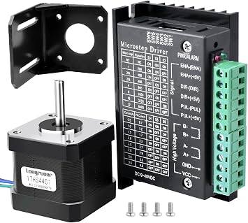 42 Stepper Motor, Longruner 17 Bipolar 42mm 37oz.in26Ncm 12V 0.4A Lead 3D Printer Hobby CNC