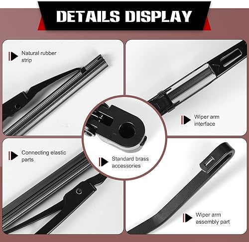 Miniatura 4 de OTUAYAUTO Escobilla del limpiaparabrisas trasero, repuesto para Chevrolet Chevy Tahoe, Suburban, Cadillac Escalade&ESV, GMC Yukon&XL 2015-2020 OEM