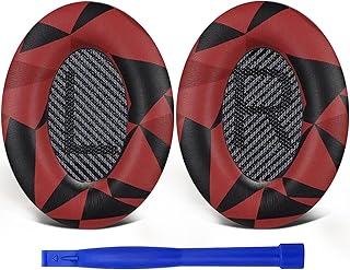 SoloWIT Professional Earpads Cushions for Bose QuietComfort 35 (QC35) and Quiet Comfort 35 II (QC35 II) Over-ear Headphones, Ear Pads Replacement with Softer Leather, Noise Isolation Foam