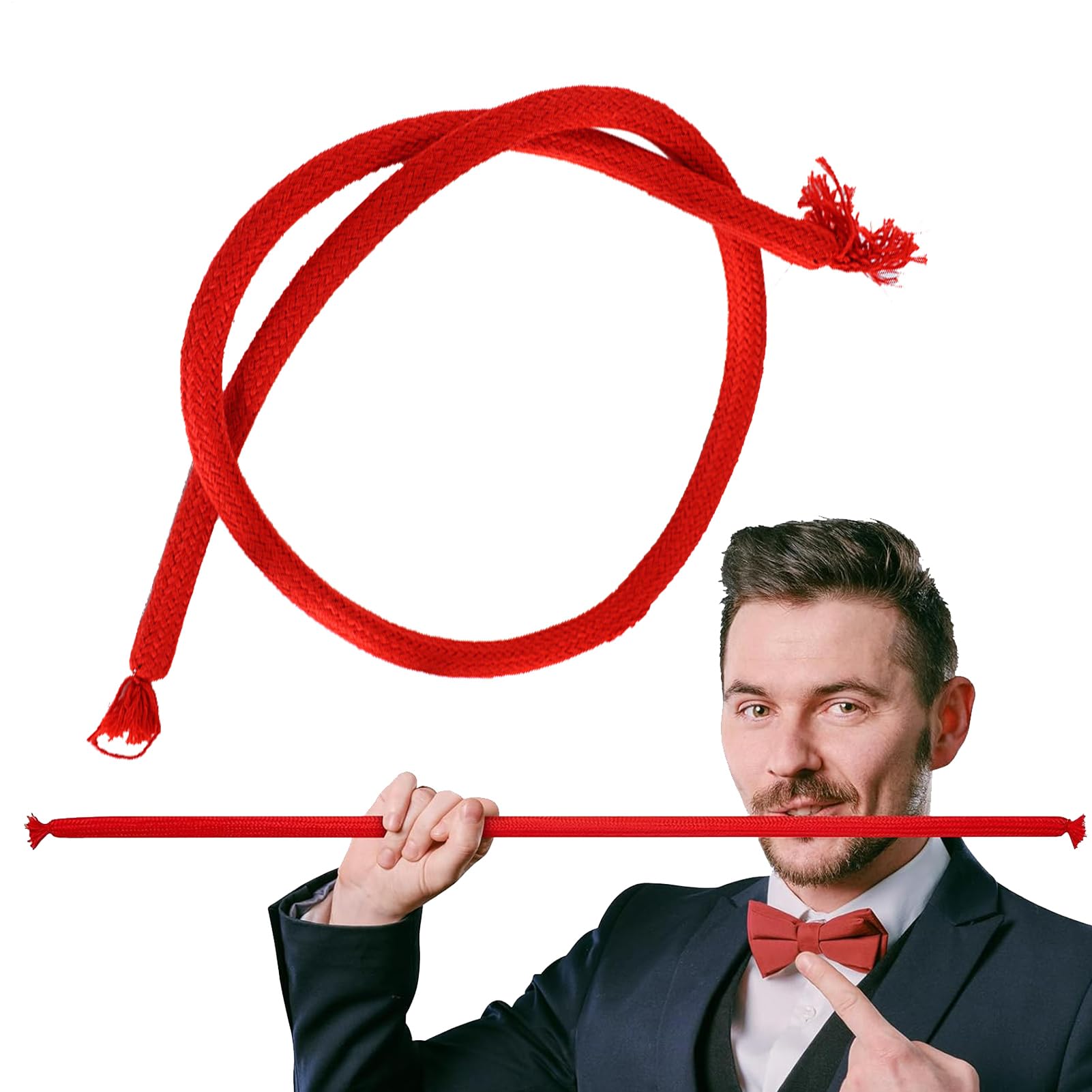 Magic Trick Rope, Funny Ropes Gimmick Magic Props, Ropes Tricks, Magics Illusion Prop, Soft Rope To Stiff, Street Stage Illusion Gimmick, Trick Prop For Comedy Street Stage