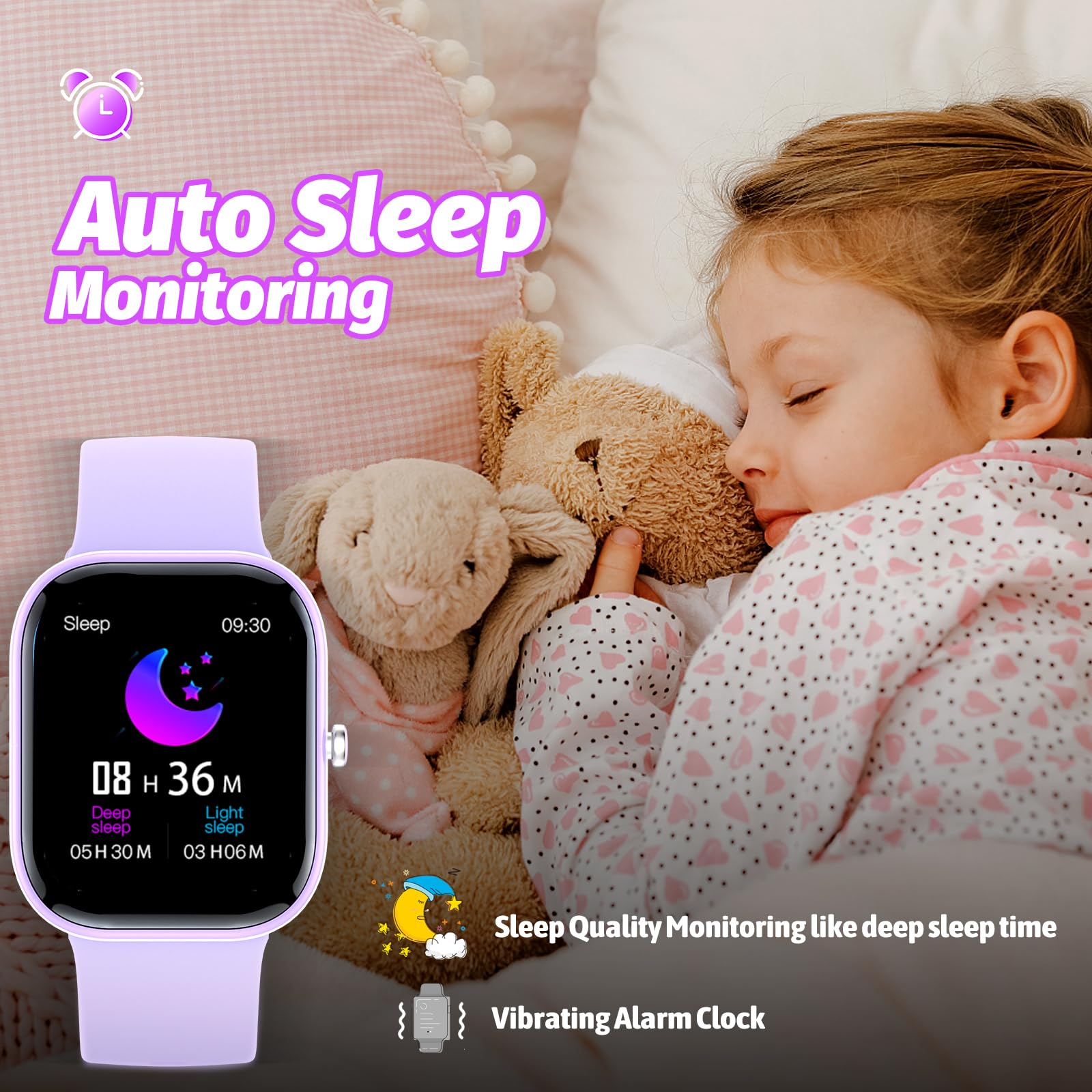 Smart Kids Watch with Fitness Tracker No Phone/APP Needed,19 Sport Mode,1.5" DIY Dial,IP68 Waterproof,Sleep Monitor,Pedometers,Heart Rate,Great Birthday Gift for Boys Girls Teens 6-14 year Olds