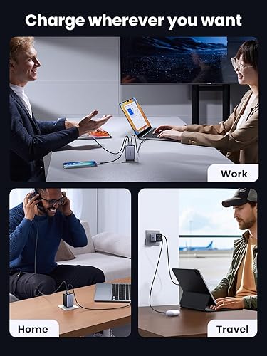 Miniatura 6 de UGREEN Nexode - Cargador de pared USB C de 65 W, cargador rápido tipo C de 4 puertos compatible con MacBook ProAir, iPhone 171615 Series, Galaxy