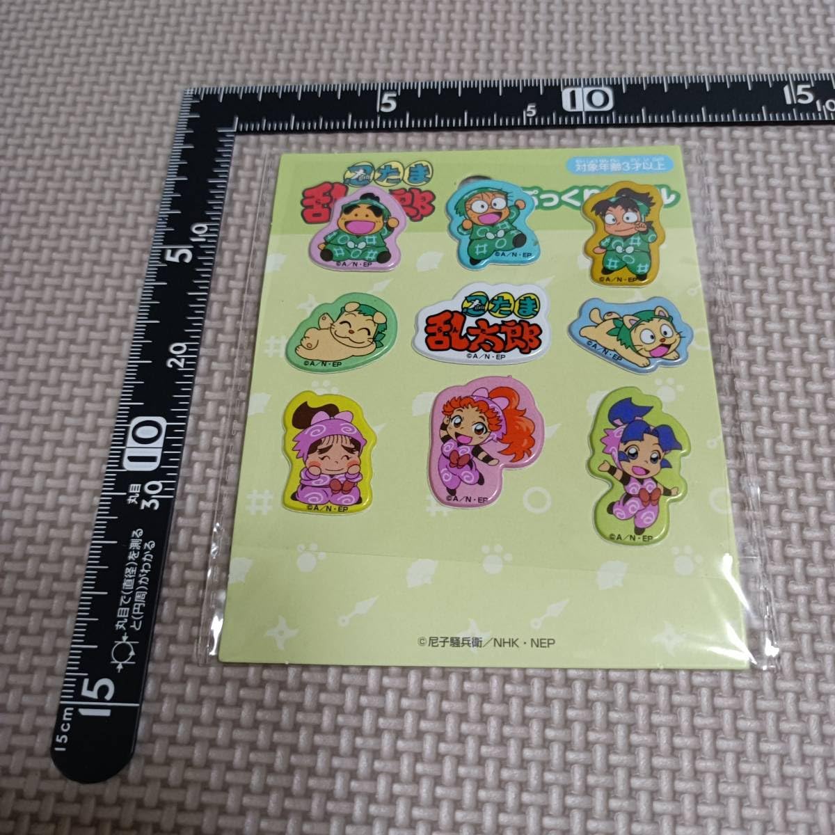 忍たま乱太郎 蒔絵シール/デコレーションシールABCD レア品 忍たま乱太郎 蒔絵シール/デコレーションシールABCD レア品