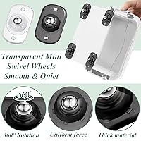 Vista 33 de Honoson 8 Pcs Self Adhesive Caster Wheels Appliance Rollers Appliance Sliders for Kitchen 360° Swivel Universal Wheel Mini Small Kitchen