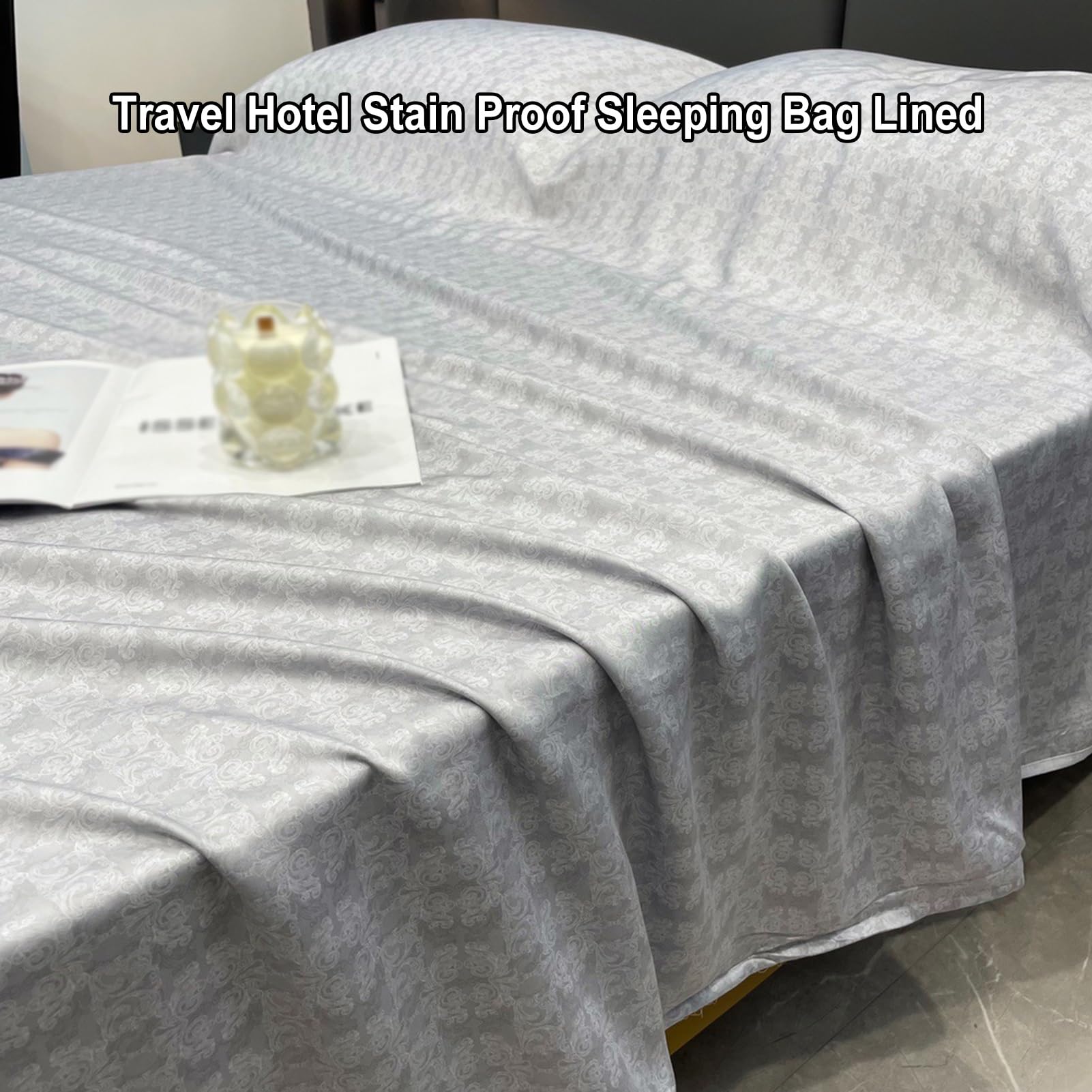 Sábanas para Sacos de Dormir Saco De Dormir De Seda Natural, Sacos De Dormir Portátiles Al Aire Libre Forrados con Sábanas, para Viajes, Hoteles, Campamentos Y Camas Individuales Y DOB