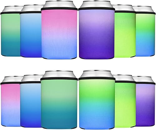 Miniatura 7 de Fundas enfriadoras de latas de cerveza, aislamiento suave y reutilizable, enfriadores de latas para cerveza y refrescos, enfriador de bebidas en