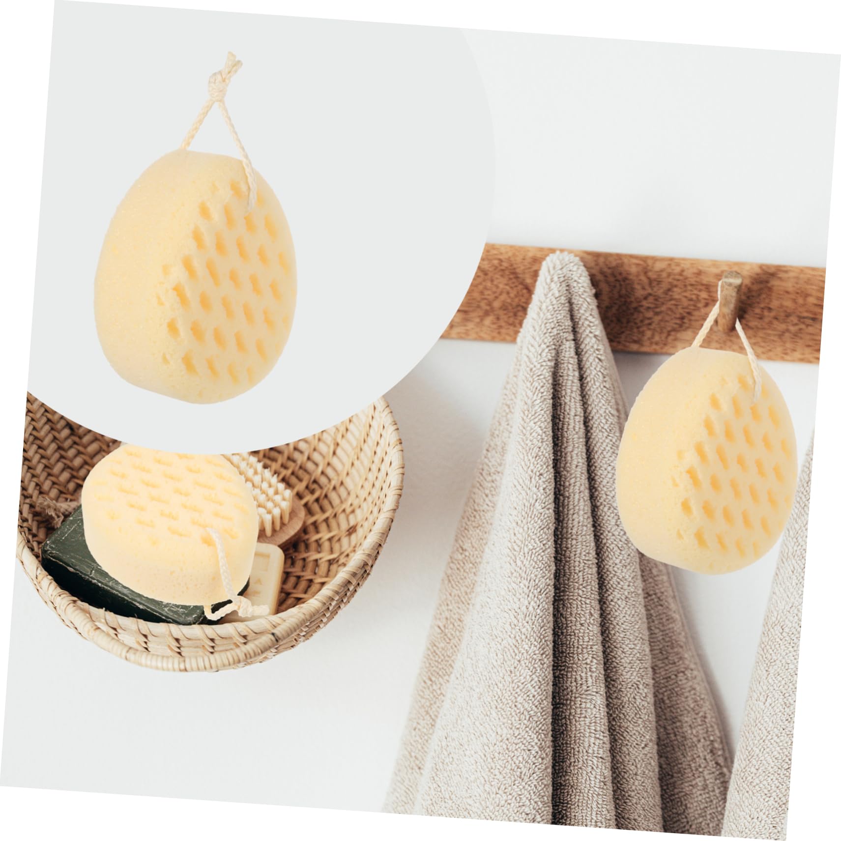 Housoutil 3 Piezas Bola De Baño Esponjas Para Limpiar Lindas Esponjas De Baño Esponja Vegetal Puf Exfoliante Depurador De Limpieza De La Piel Ducha Uso Esponja Cuerpo Dacrón Perder Almohadón