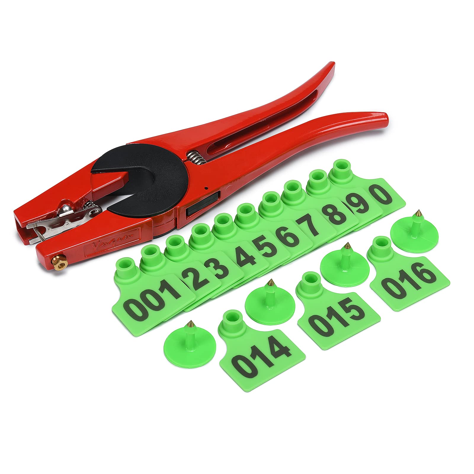 Indentification Card pet ID Tags Number Laser Type animial Supplies Ear tag Pack for Pig Piglet sow 500PCS