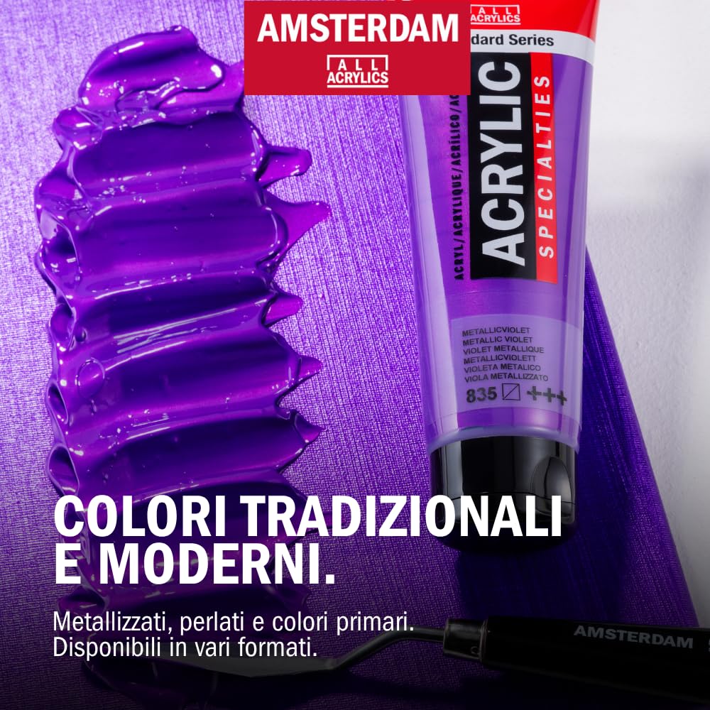 Amsterdam Standard Series Pittura Acrilica Colori Soft Set, 24 x 20 ml - Palette pastello, pigmenti resistenti alla luce, a base d'acqua inodore, adatto a varie superfici, confezione 100% riciclabile