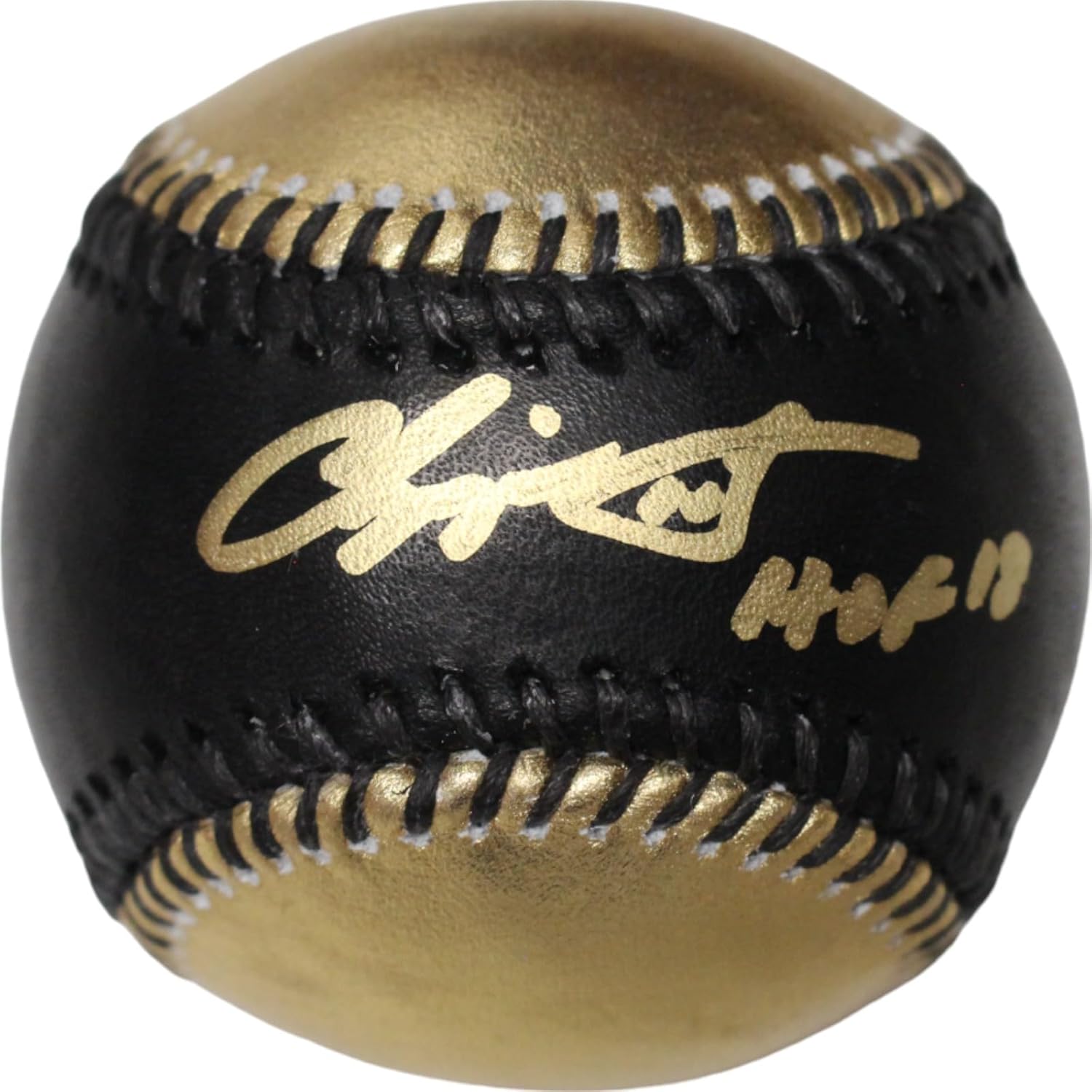 Chipper Jones Autographed/Signed Atlanta OML Baseball HOF 18 FAN