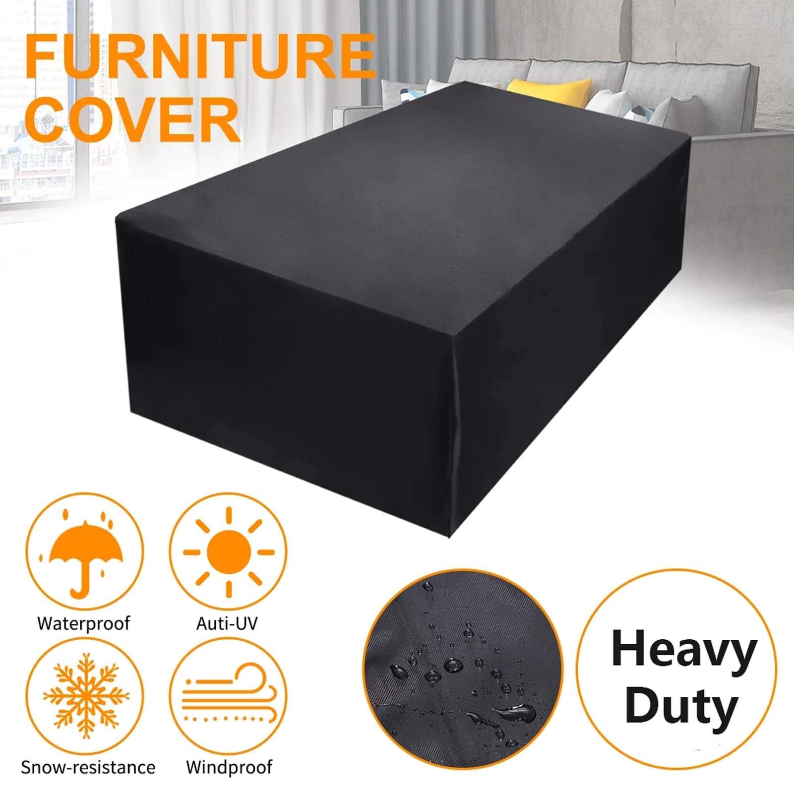 Fundas De Muebles Oxford 240x140x90cm, Funda para Muebles De Exterior, Cubierta De Muebles De Mesas Resistente Al Agua Transpirable Tela Oxford