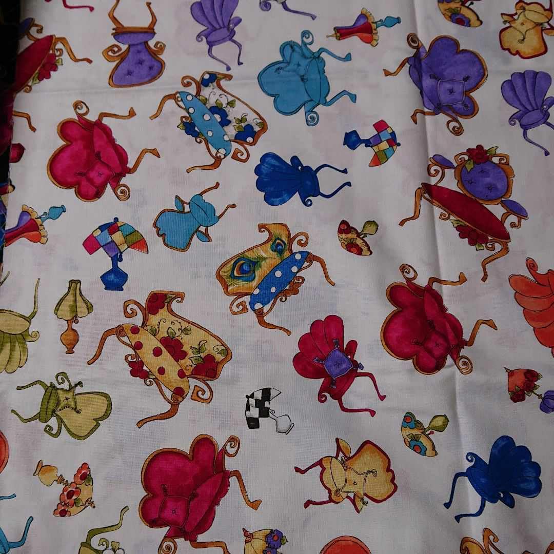 Amazon.co.jp: 生地 はぎれ ロラライハリス sitting pretty 椅子 : ホビー 