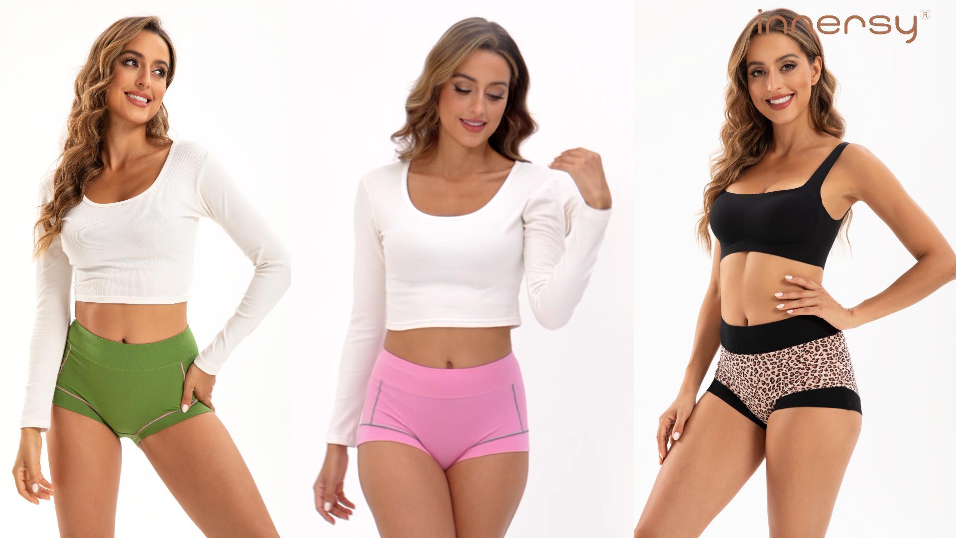 Wironoat Boy Shorts Panties For Women Comfortable Stretch Nylon