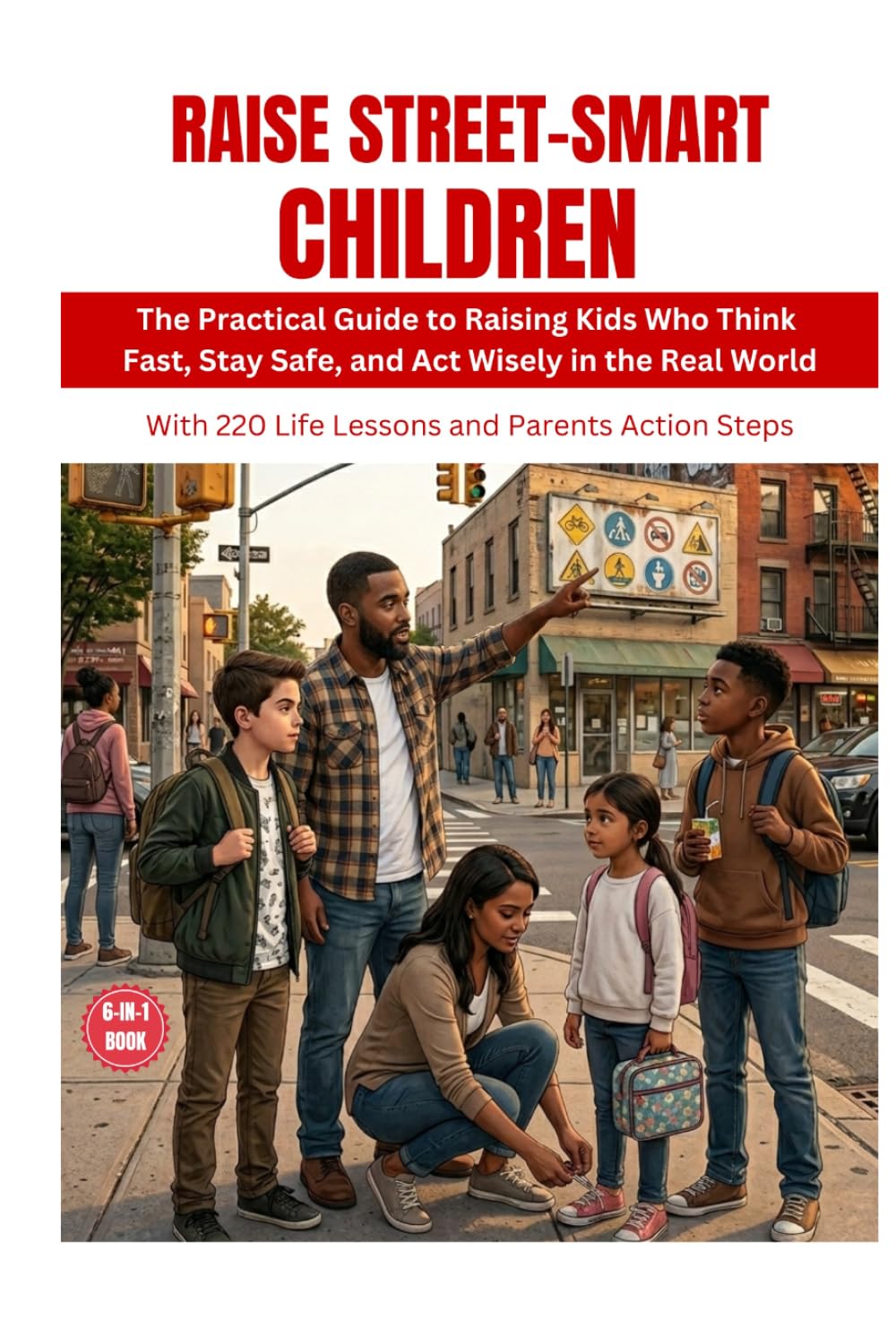 RAISE STREET-SMART CHILDREN: The Practical Guide to Raising Kids Who Think Fast, Stay Safe, and Act Wisely in the Real World || 6-in-1 Book With 220 Life Lessons and Parents Action Steps      Hardcover – April 2, 2026