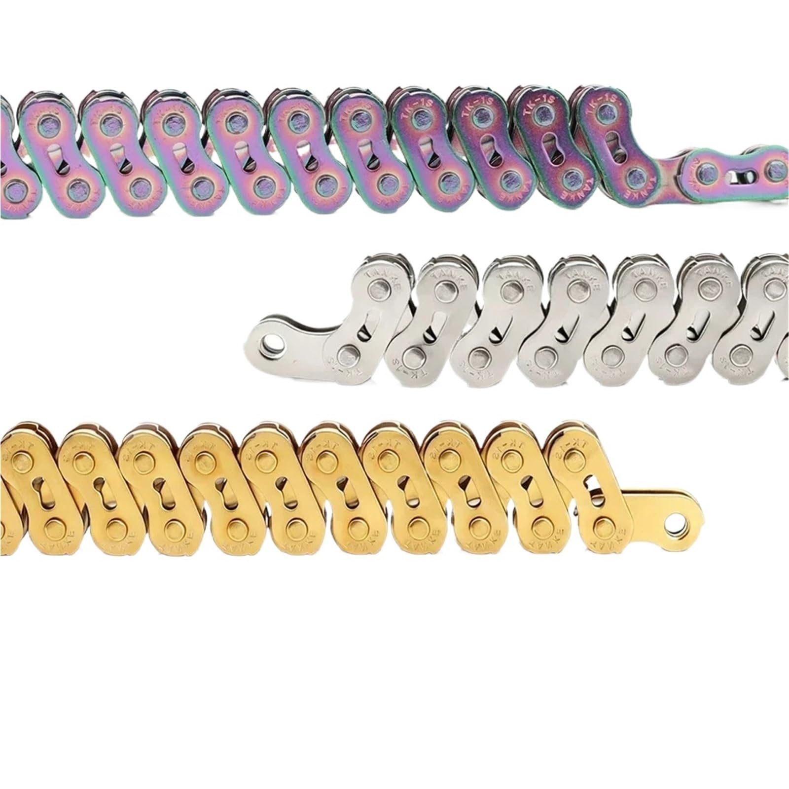 Catene for bici a velocità singola 1 Catena for bicicletta da montagna 100L Accessori for ciclismo(S1 Golden)