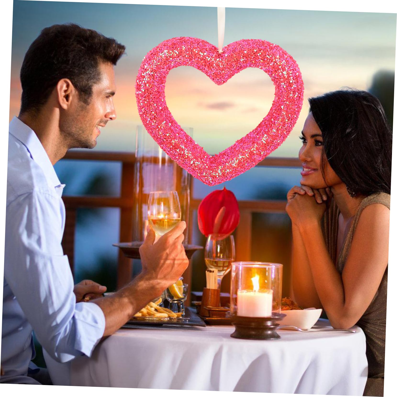 Cabilock Guirnalda De para San Valentín Colgante Decorativo Forma De y Decoración del