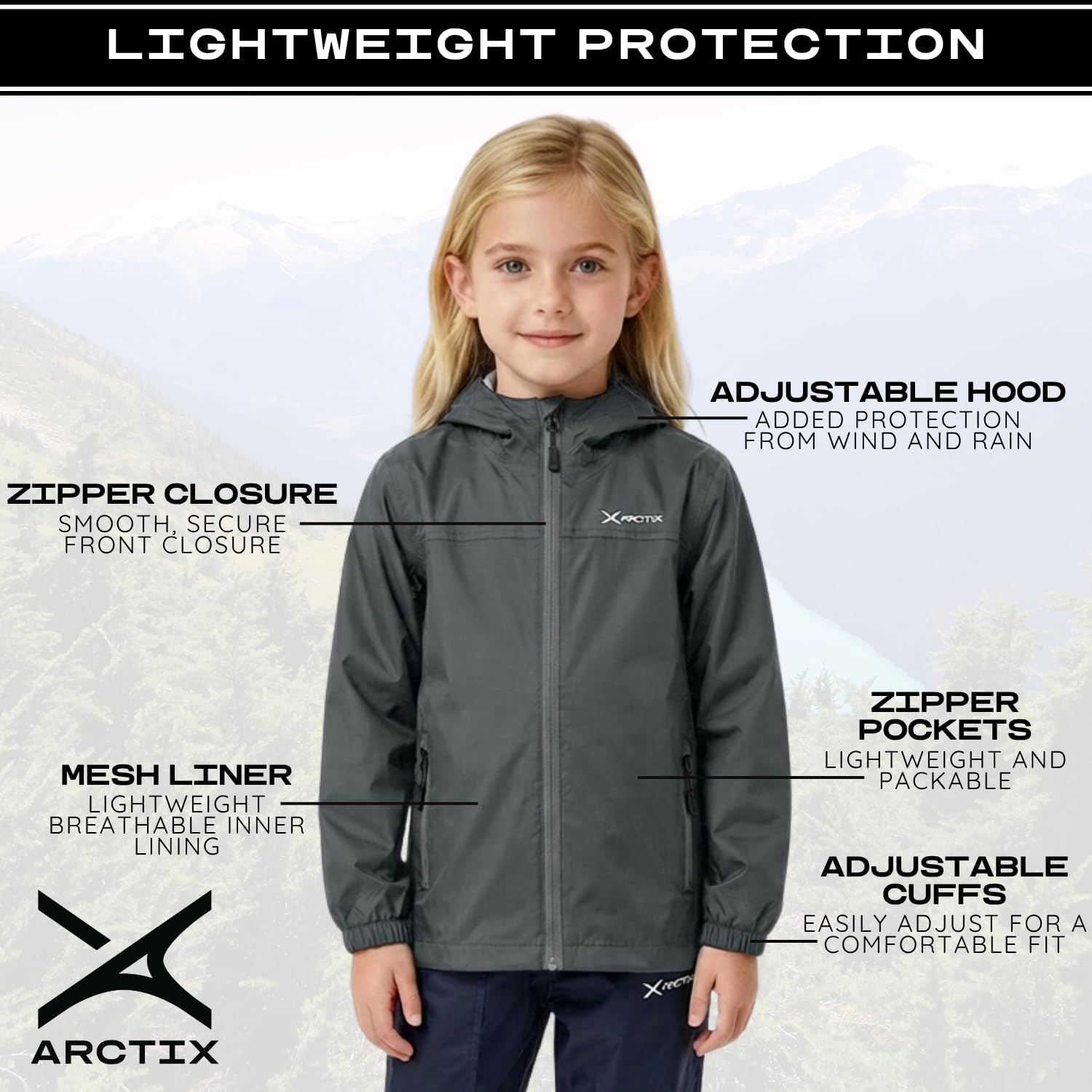 Arctix Kids Stream Rain Jacket