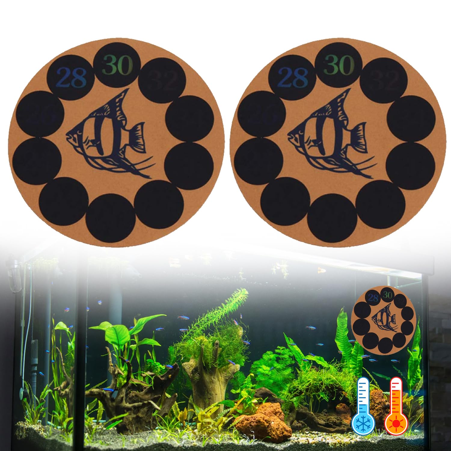 Jainsons Pet Products BOYU BT-04 Digital Aquarium Thermometer Sticker Fish Tank Temperature Sticker Strip Adhesive for Fish Tank, Storage Tank, Wine Jar Temperature Range -18°C-36°C (1) (B0CQJKW9Y3) Amazon Price History, Amazon Price Tracker