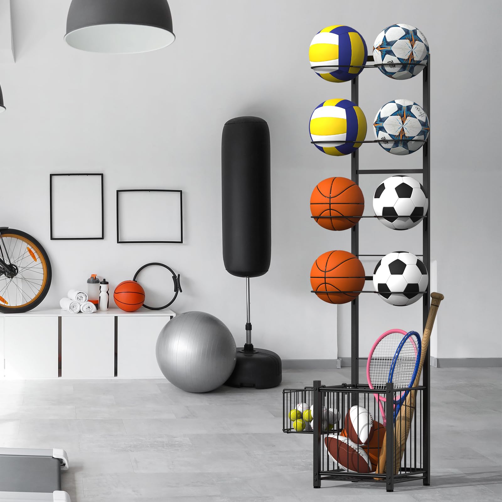 Scaffale da basket a parete a forma di mano, scaffale multiuso per palloni da calcio, supporto decorativo per la stanza