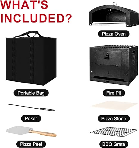 Miniatura 6 de London Sunshine Horno de pizza 4 en 1 parrilla, barbacoa, hoguera y hornea pizzas perfectas con facilidad