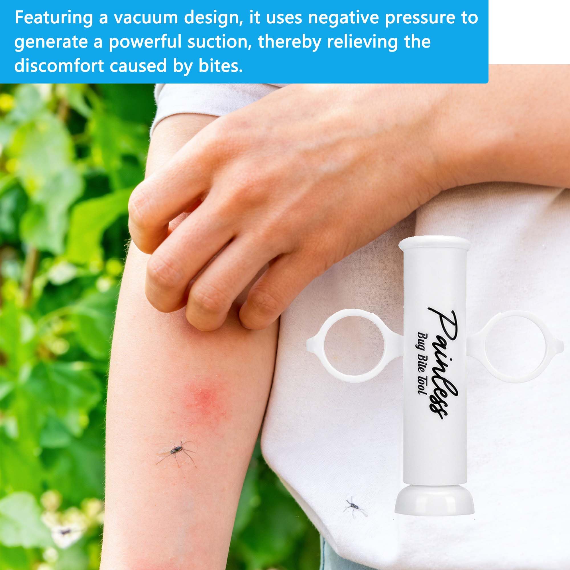 duoyif 2 Pièces Aspirateur pour piqûres de moustiques Venin D'urgence en Plein Air Pompe Premiers Secours Outil d'aspiration de piqûres de moustiques Pour randonnée et camping