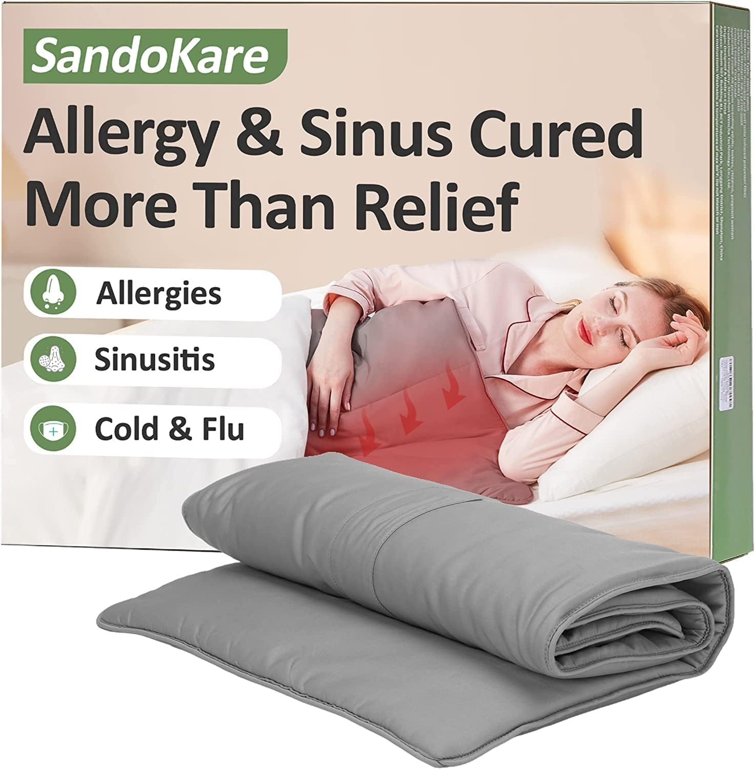 Nasal Allergy Relief Blanket, DrugFree Nasal Care for Sinus Relief, Ease Seasonal