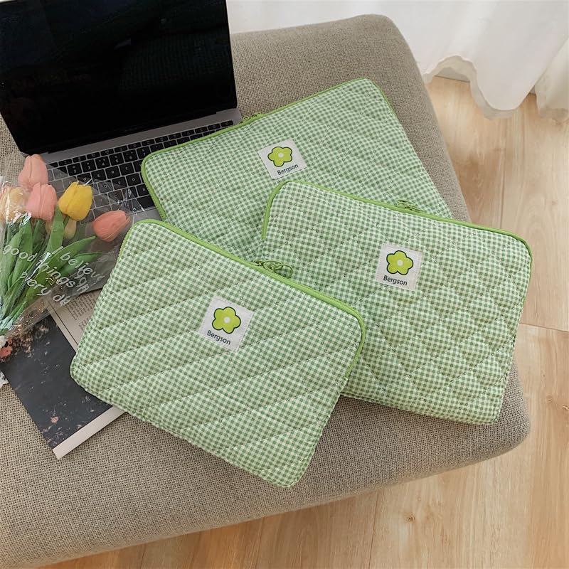 Funda acolchada para portátil de 11-15.6 pulgadas verde miniatura 2