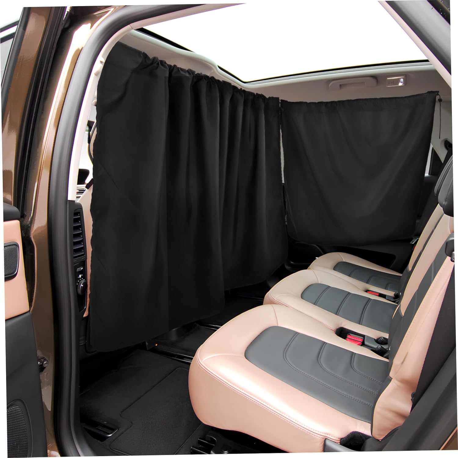 STOBAZA 3 Sets Front Car Window Shade Car Privacy Shades Rear Seat Divider Sunshade Screen Easy Install Polyester Vehicle Models