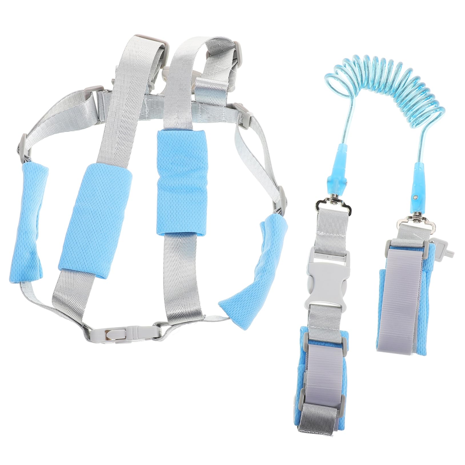 VICASKY 5pezzi Guinzaglio Sicurezza Per Imbracatura Antiperdite Accessorio Pratico Per Passeggiate e Stroller Per Piccoli Blu