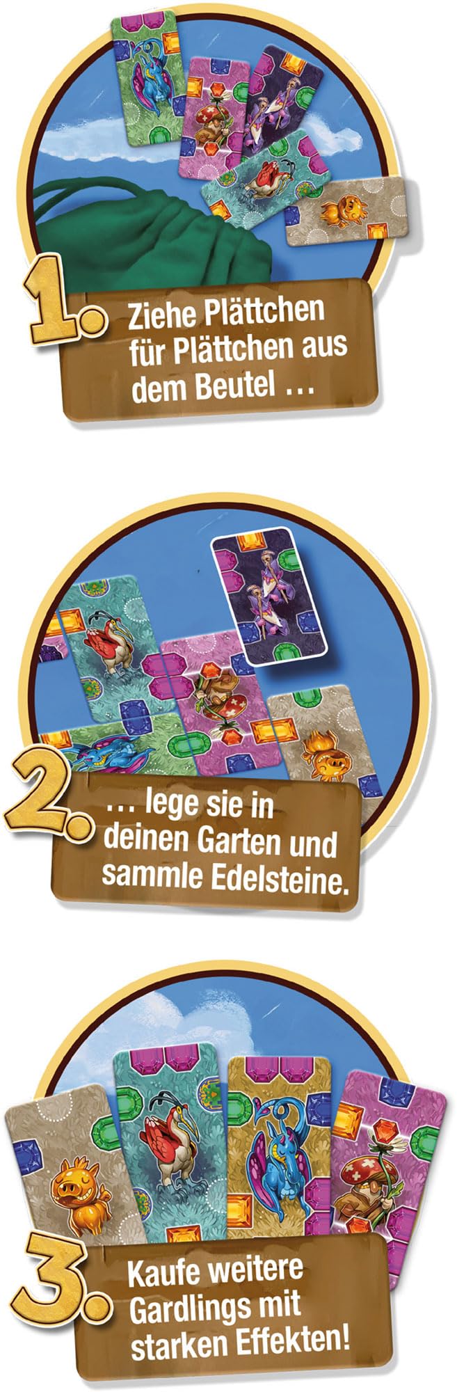 Schmidt Jeux 49465 Gardlings, Bag Building, Jeu de stratégie
