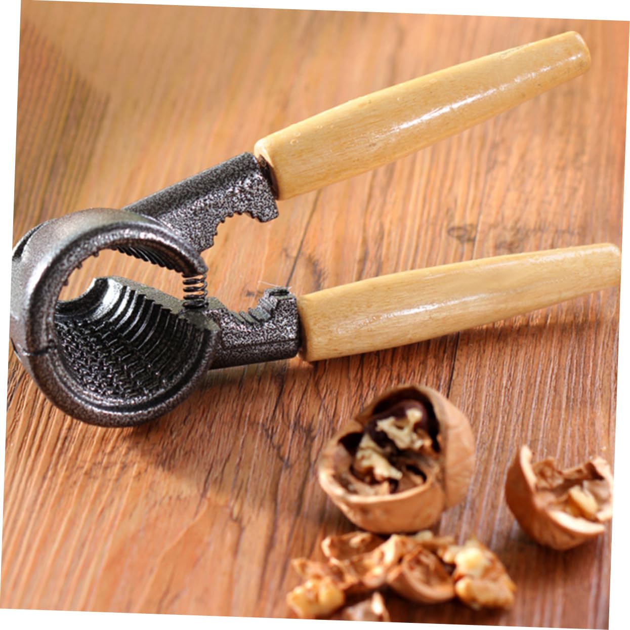 Casse-Noix Multifonction Aluminium avec Manche Ergonomique Ouvre-Noisettes Amandes et Noix sans Effort Outil Pratique pour Cuisine Quotidienne