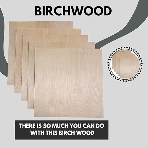 Miniatura 7 de Hojas de madera de tilo báltico de 18 pulg., madera artesanal, paquete de 10 - 12 x 12 x 18 pulgadas - Hojas de madera de 3 mm, lámina de madera