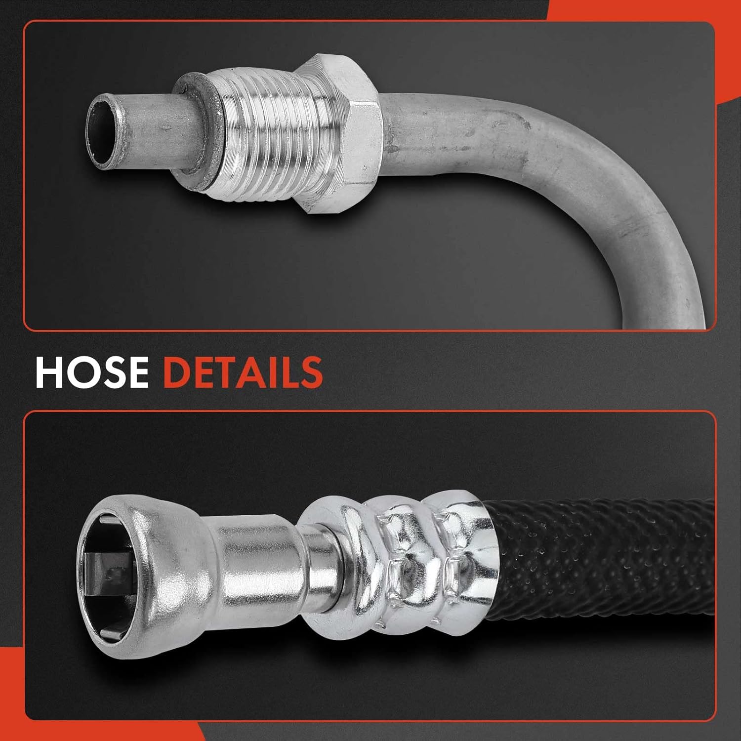 A-Premium Automatic Transmission Oil Cooler Line Hose Assembly Compatible with Dodge Durango Dakota 2000-2003 4.7L