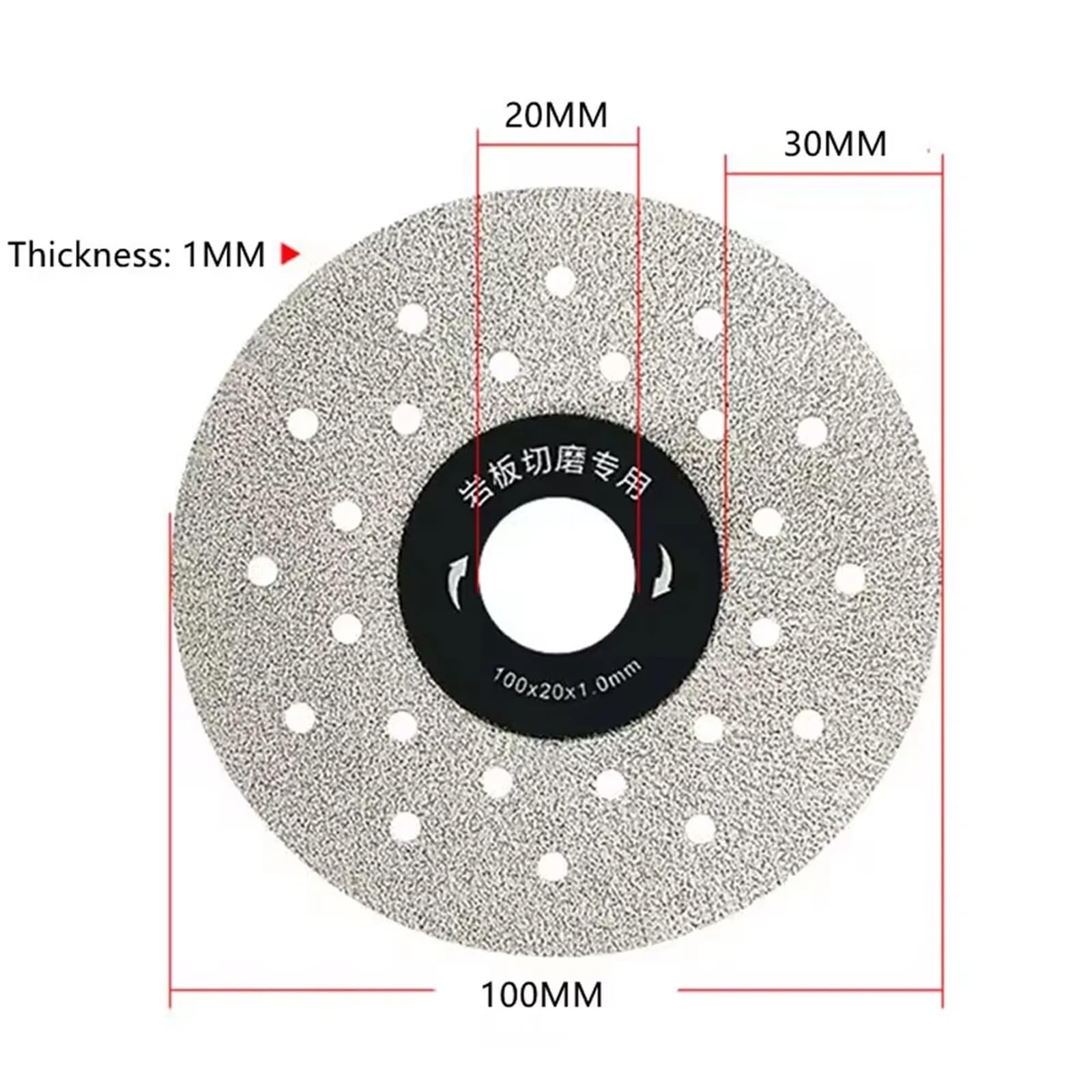 Płyta diamentowa 8/15 szt. Diamentowa tarcza do cięcia na sucho 100 mm Super cienka tnąca Marmurowe cienkie tarcze tnące porcelany szklanej Płytka ceramiczna szlifierki kątowej(15Pcs)
