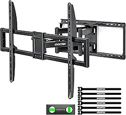 monTEK Suporte de parede de TV resistente para TVs de 50 a 100 polegadas até 90 kg, testado em carga 4x, braço articulado de movimento completo com inclinação, rotação e extensão sem ferramentas, VESA