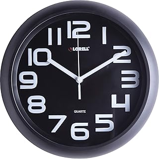 Lorell 61011 Clock, Black