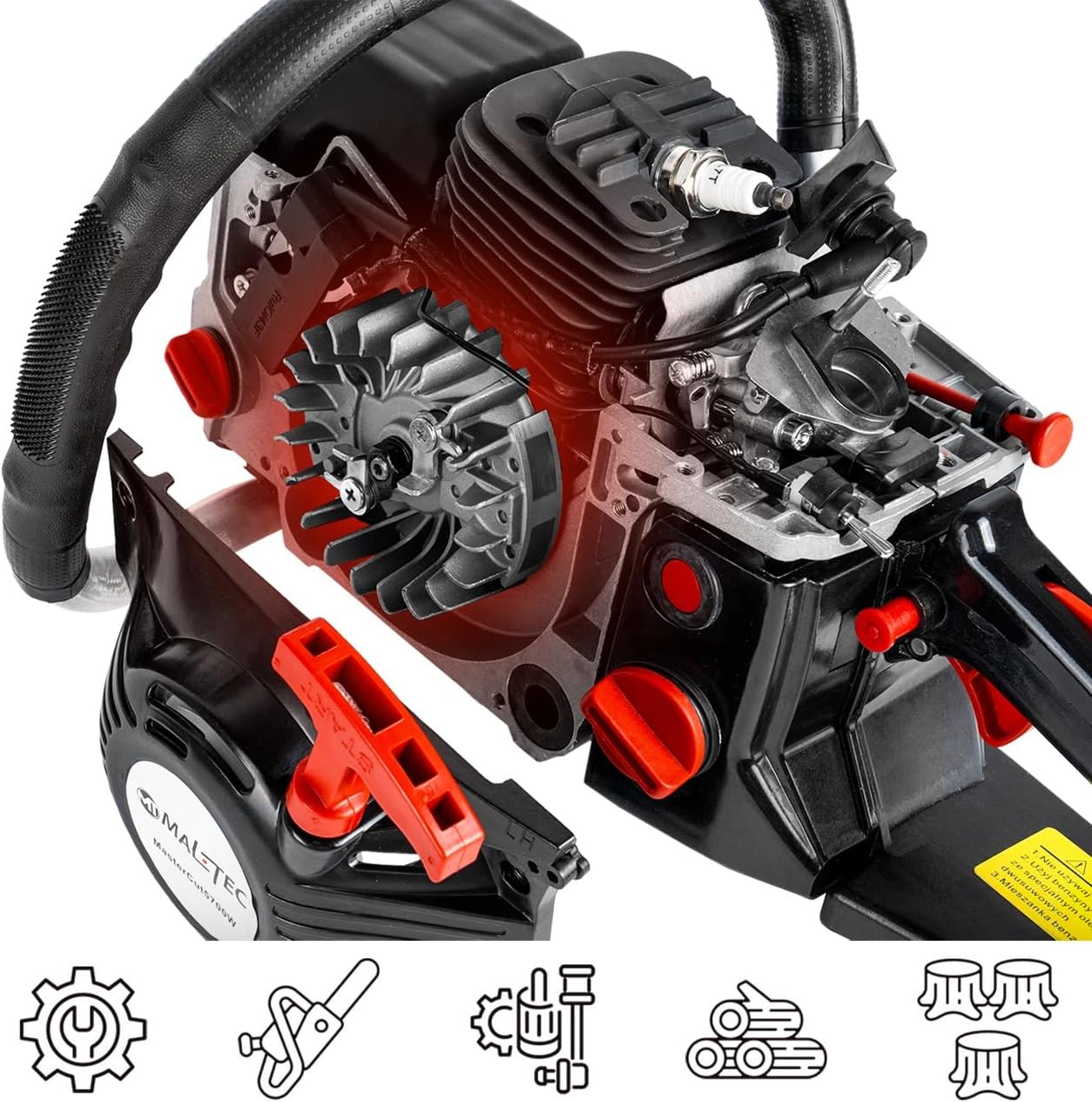 Chainsaw engine components