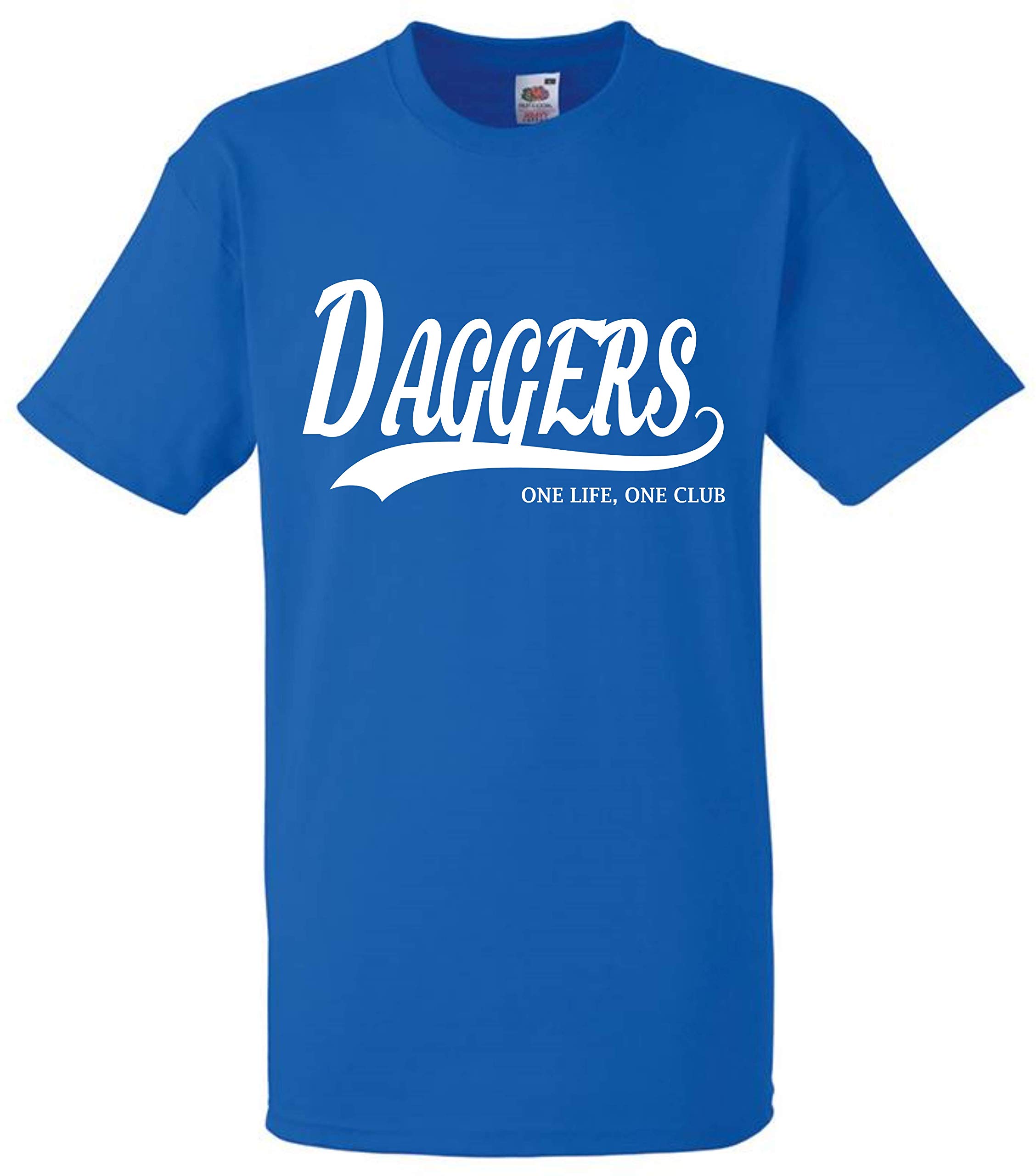 Dagenham and Redbridge Daggers Football Gift T-Shirt - one Life one Club Idea FC Present top F89 (Adult Large, Blue)