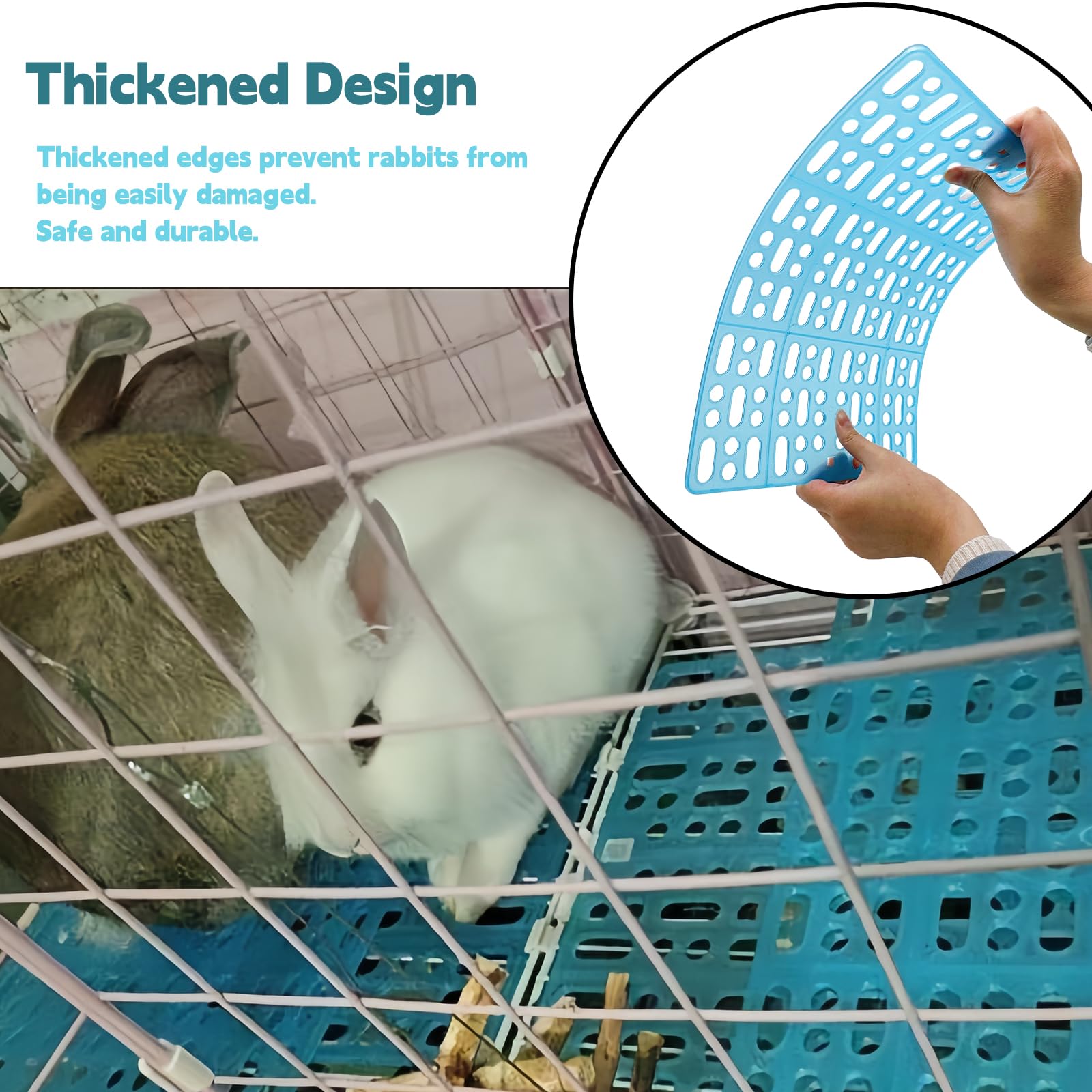 Plastic Rabbit Mat Snapklik.com : 8 Pcs Rabbit Feet Pad Plastic Bunny Cage Floor Mat Foot ...