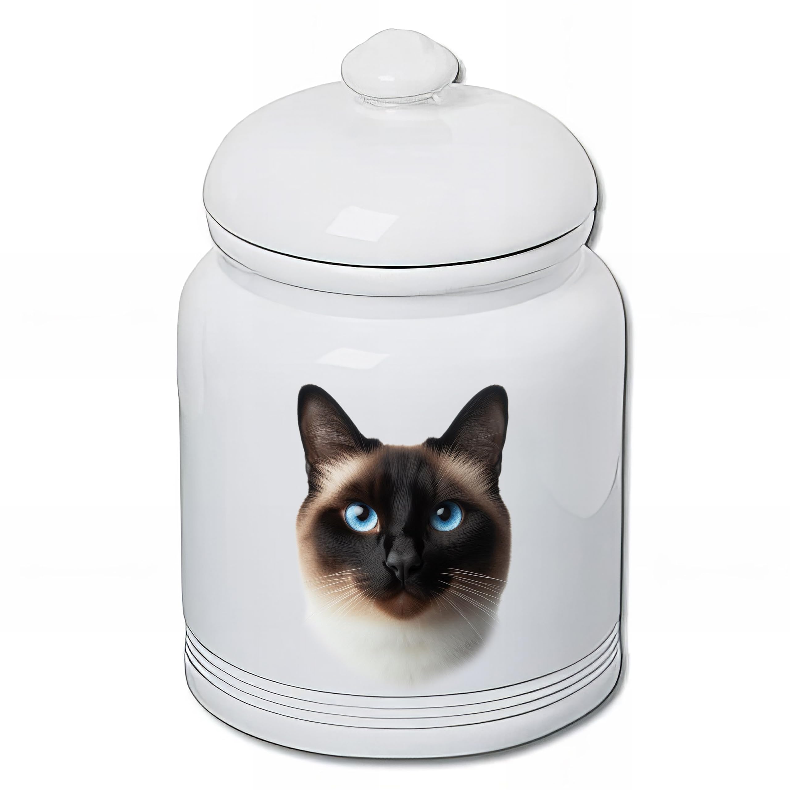 Best of Breed Siamese Cat Dog and Cat Ceramic Treat Jar 9
