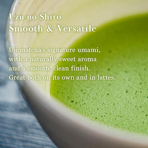 Miniatura 6 de TSUJIRI Matcha - Uzu no Shiro (1.06 onzas) - Polvo de matcha de grado ceremonial - Auténtico té verde matcha japonés de primera cosecha - Uji