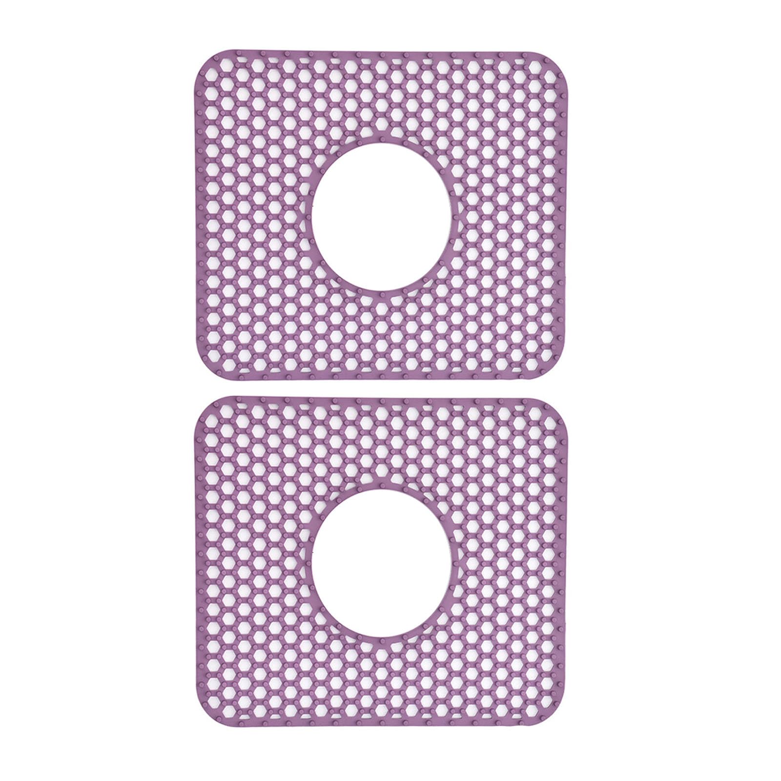 ZBIianxer Of Silicone Drainage Mats for Sink Including Stable Base and Heat Proof Construction Ideal for Home and Commercial Use Anti Skid Sink Protector