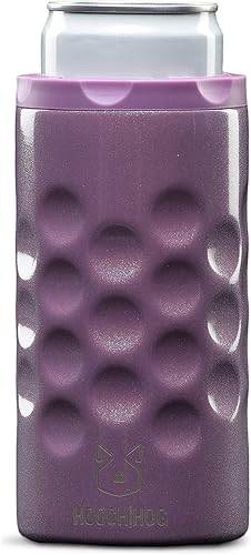 HoochHog - Porta-latas aislante de acero inoxidable para latas delgadas de 12 oz. Para latas delgadas 3 porta-latas aislantes para Michelob Ultra,