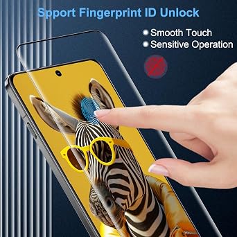 [2 Pack Screen Protector for Oneplus 13, Plastic Screen Protector [9H Hardness][4D Curved][Anti-Scratch] Temper Glass Film