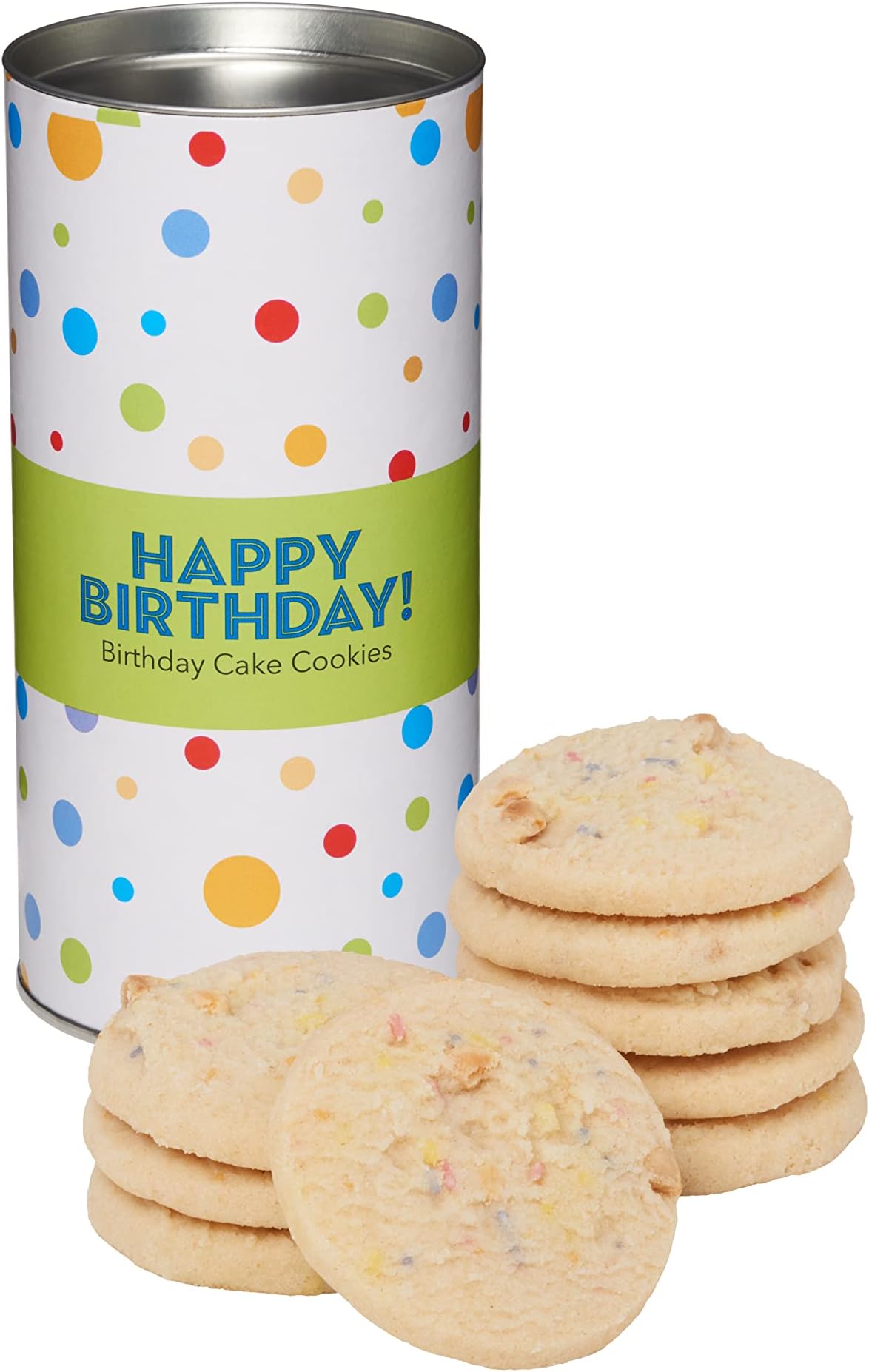 Infinity Brands Happy Birthday Birthday Cake Cookies Gift Tube 150g
