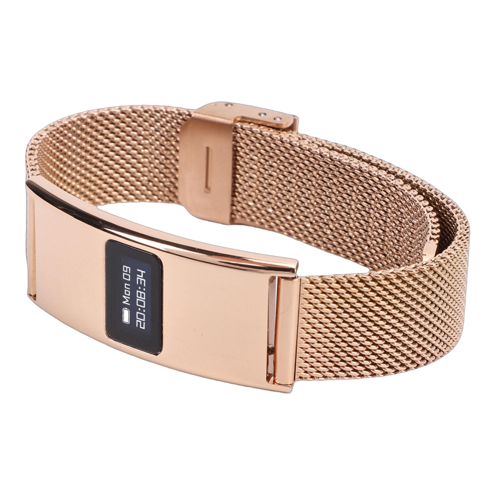 Elprico Pulsera Inteligente, Rastreador de Actividad Física con Monitoreo del Sueño, Alerta de Llamada, Gestión del Ciclo Menstrual, Banda de Seguimiento de Actividad Física Portátil (Gold)