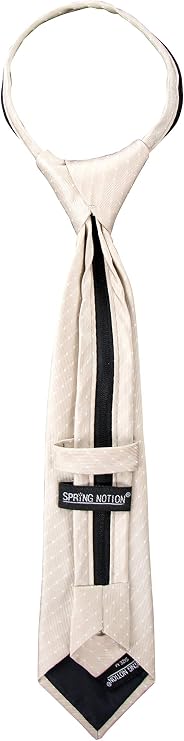 Spring Notion Boy's Dotted Woven Zipper Tie