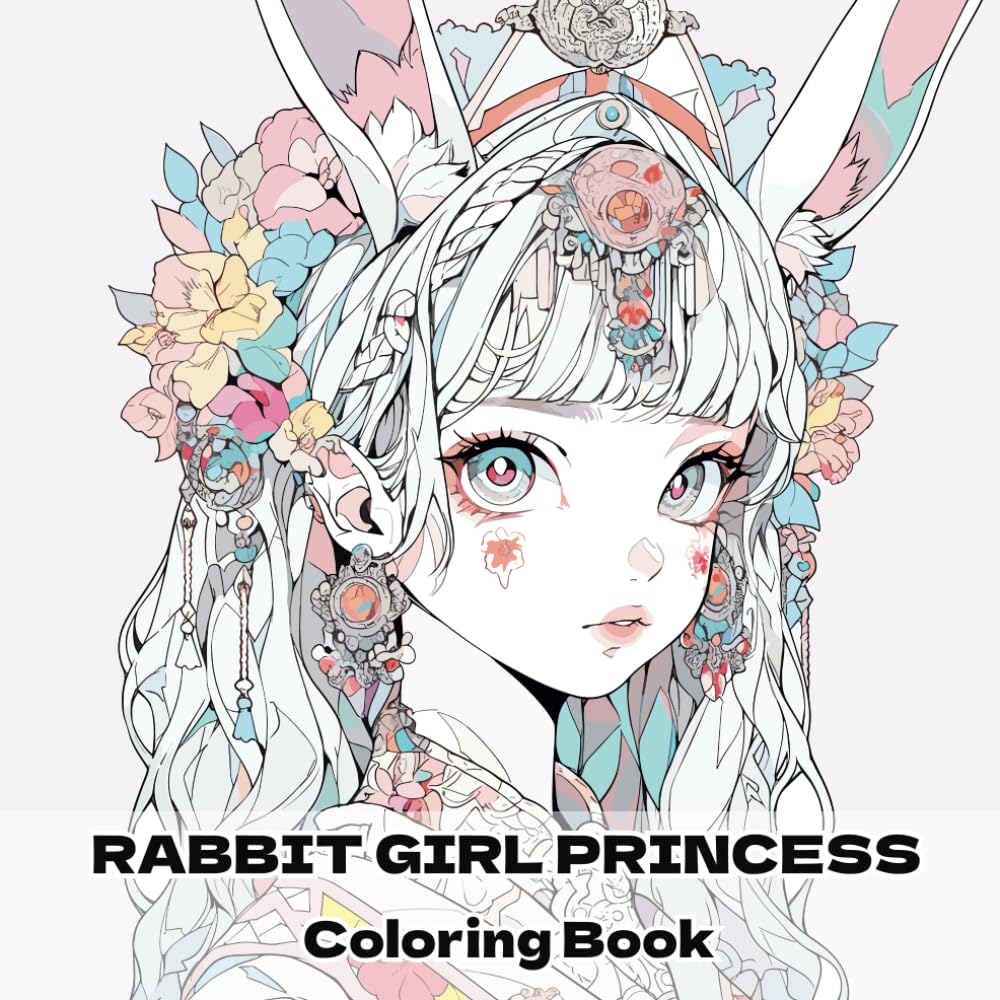 お姫様の兎少女塗り絵 RABBIT GIRL PRINCESS Coloring Book: 大人の